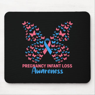 Mousepad Pregnancy Infant Loss Awareness Pink Blue Ribbon
