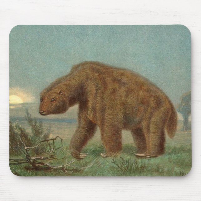 Mousepad Preguiça do gigante do Megatherium (Frente)