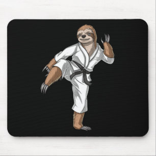 Mousepad Preguiça Karatê Kickboxing Taekwondo Muay Thai Art