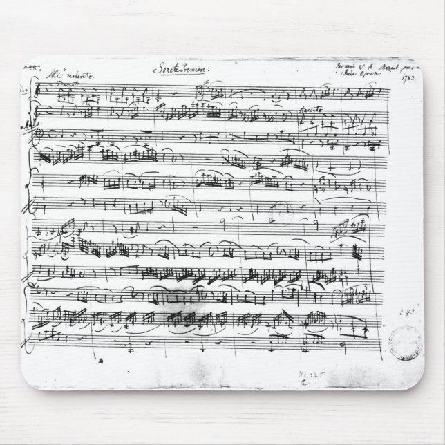 Mousepad Premier de Sonate para o violino e o cravo (Frente)