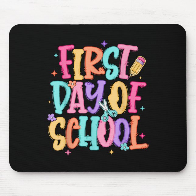 Mousepad Preparado Primeiro Dia De Aula Professor Meninas C (Frente)
