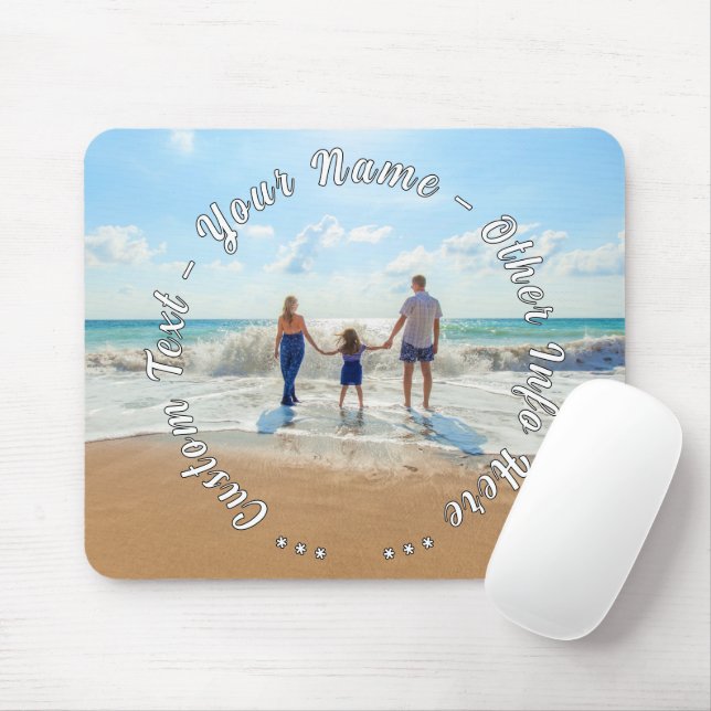 Mousepad Preparado seu mouse fotográfico e texto personaliz (Com mouse)
