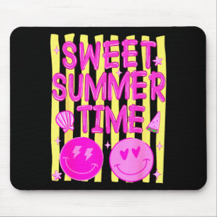 Mousepad Preppy doce carinha de verão emoticon meme feminin