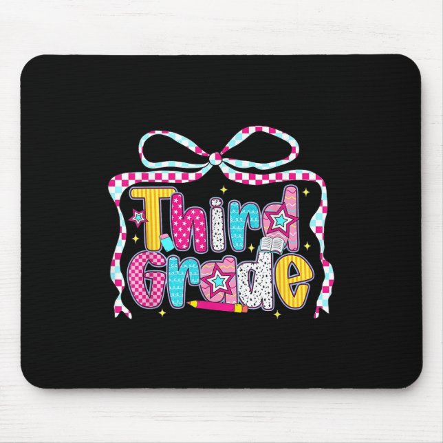 Mousepad Preppy Groovy Terceira Série Coquette Laço de Volt (Frente)