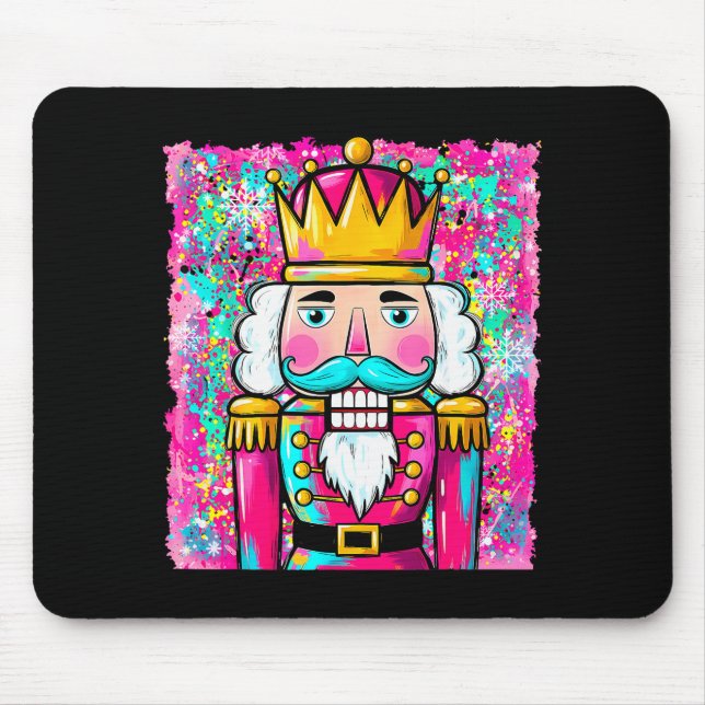 Mousepad Preppy Nutcracker Merry Christmas Xmas Pajamas Wom (Frente)
