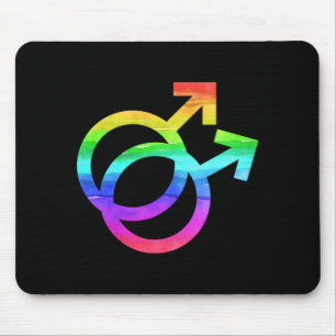 Mousepad Presente alegre do homem gay do orgulho do símbolo