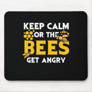 Mousepad Presente Apicultor Mantenha a Calma ou as Abelha