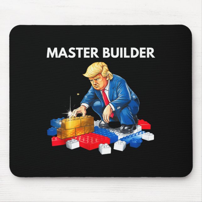 Mousepad Presente Blocos de Construção Construtor Mestre Tr (Frente)