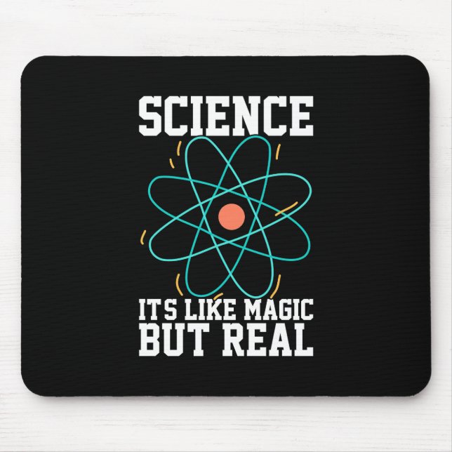 Mousepad Presente cientista | Ciência É Como Magia (Frente)