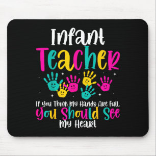Mousepad Presente Citação Dia das Mães de Bebê Mãos Cheias 