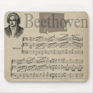 Mousepad Presente clássico da música de Beethoven para