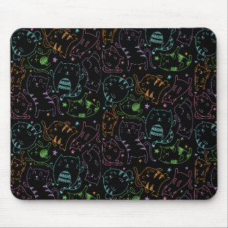 Mousepad Presente colorido do teste padrão dos desenhos