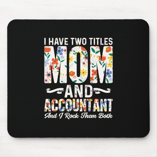 Mousepad Presente Contabilista | Mãe E Contabilista (Frente)