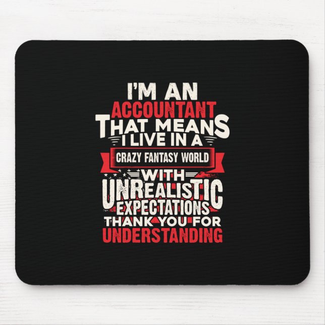 Mousepad Presente Contabilista | Sou Contabilista (Frente)
