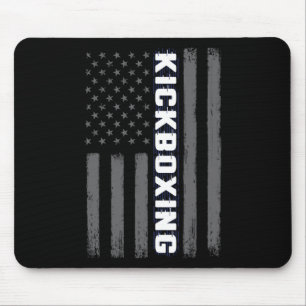 Mousepad Presente da Bandeira Americana Kickboxing EUA Arte