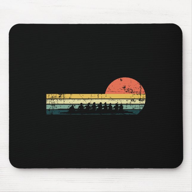 Mousepad Presente da Equipe de Barco de Remoção Engraçado d (Frente)
