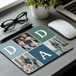 Mousepad Presente de 3 Fotos 'Pai' Moderno