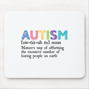 Mousepad Presente de Admissão de Consciência do Autismo Def