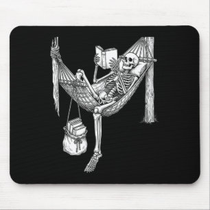 Mousepad Presente de amante de livro engraçado lendo rede d