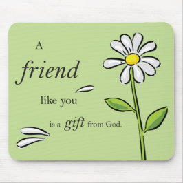 Mousepad Presente de Amigo de Deus, Margarida no Verde, Rel