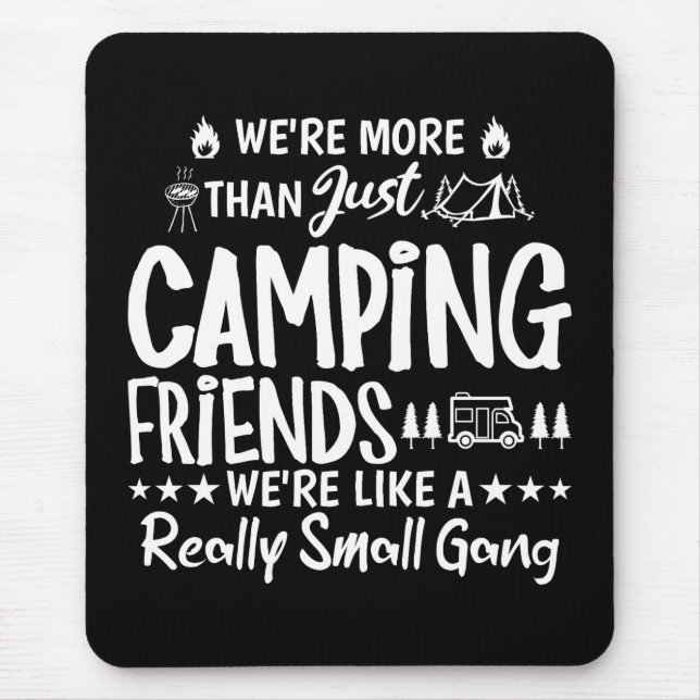 Mousepad Presente de Amigos Divertidos de Acampamento Peque (Frente)