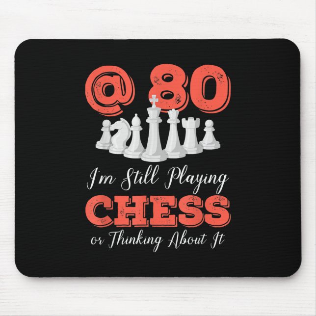 Mousepad Presente de Aniversário 80 engraçado - Rainha de X (Frente)