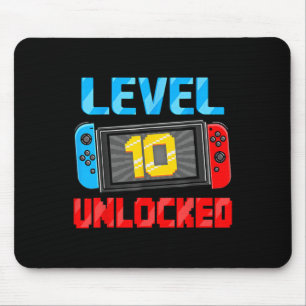 Mousepad Presente de Aniversário de 10 anos para Gamer com