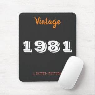 Mousepad Presente de aniversário de 40 anos de edição limit