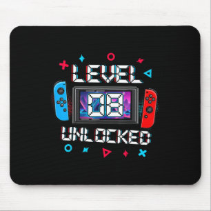 Mousepad Presente de Aniversário de 8 anos de Jogador Desbl
