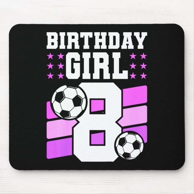 Mousepad Presente de Aniversário de 8 Anos para Menina de 8 (Frente)