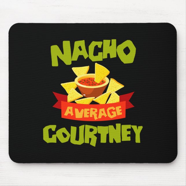 Mousepad Presente de aniversário engraçado com o nome Nacho (Frente)