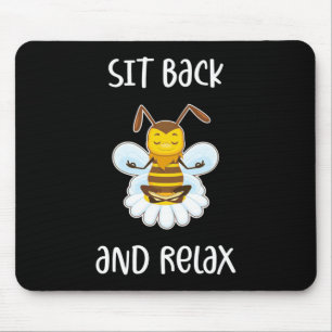 Mousepad Presente de apicultor Abelhas Ioga Sentar-Se E R