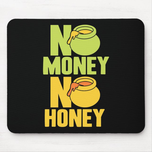 Mousepad Presente de apicultor | apicultor Sem Dinheiro Sem (Frente)