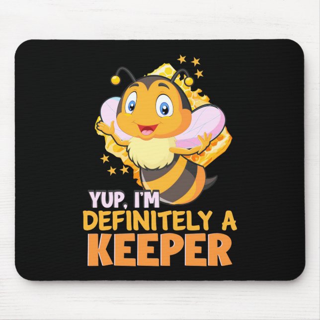 Mousepad Presente de apicultor | Sou Definitivamente Um Det (Frente)