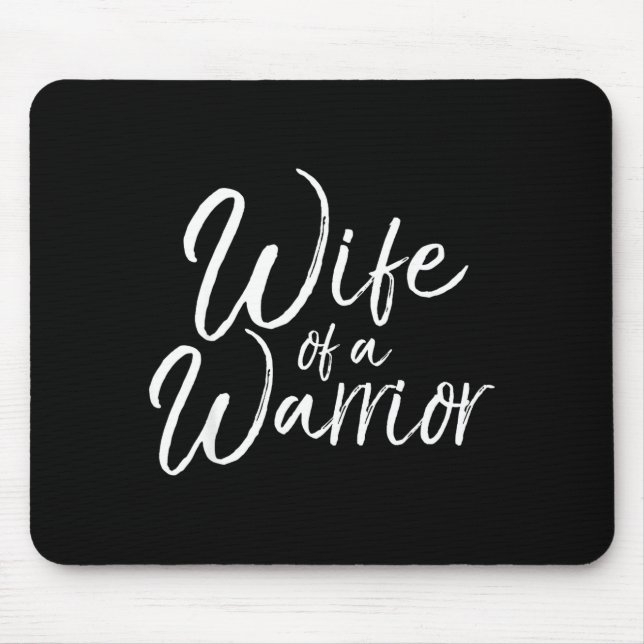 Mousepad Presente de Apoio ao Câncer do Marido Esposa (Frente)