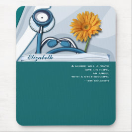 Mousepad Presente de Apreciação de Enfermeiro Stethoscope e
