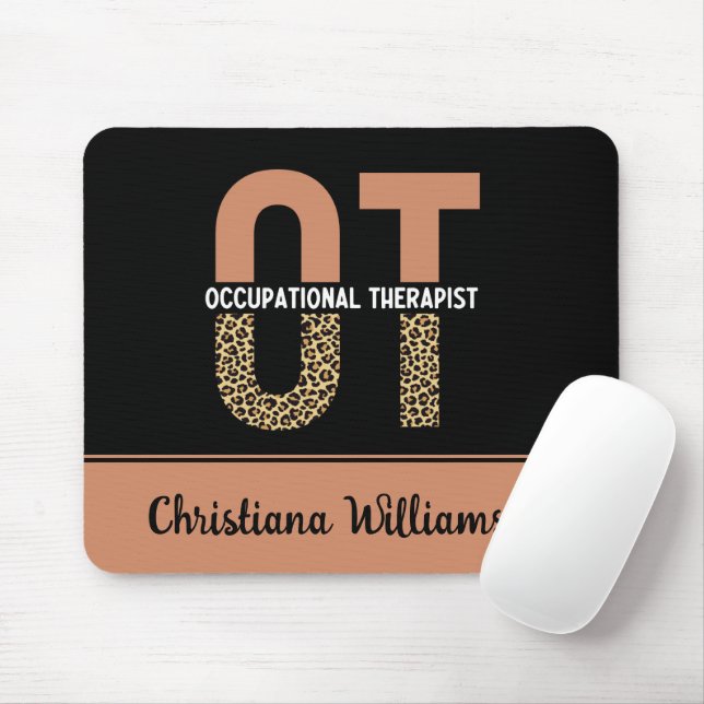 Mousepad Presente de Apreciação do Terapista OT Personaliza (Com mouse)