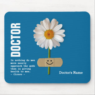 Mousepad Presente de Apreciação Médica de Nome Personali