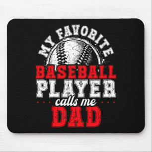 Mousepad Presente de beisebol para a família combinando fot