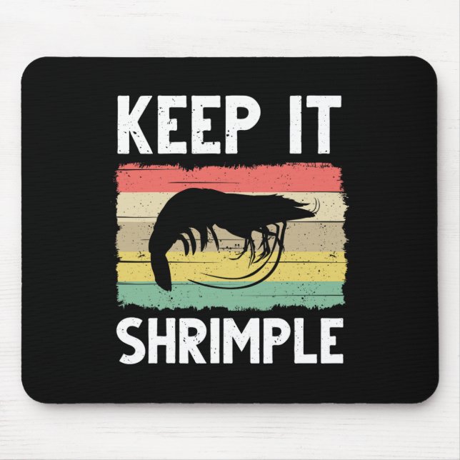 Mousepad Presente De Camarão Engraçado Para Homens Mulheres (Frente)
