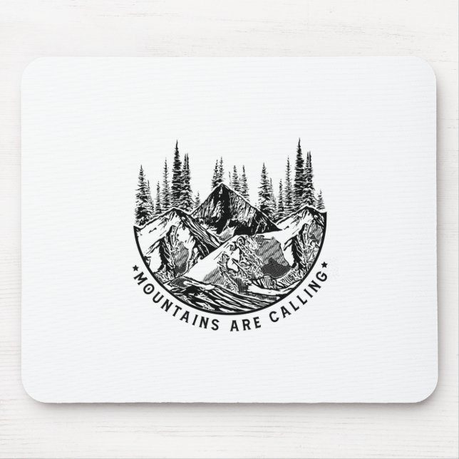 Mousepad Presente de Camper | As Montanhas Chamam Aniversár (Frente)