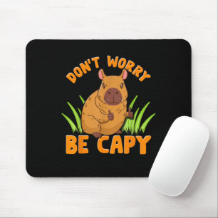 Mousepad Presente de Capivara Fofa Engraçado Dono Amante de