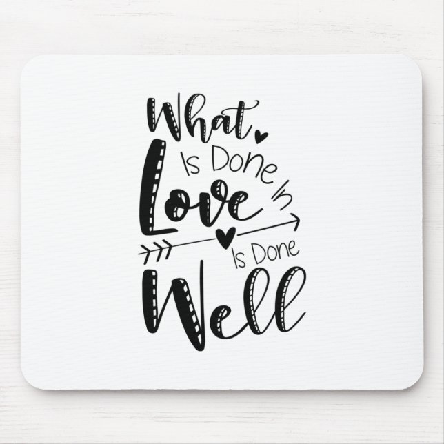Mousepad Presente De casal O Que É Feito No Amor (Frente)