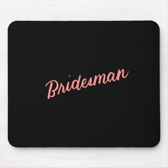 Mousepad Presente de casamento do padrinho masculino para a (Frente)