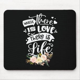 Mousepad Presente de Casamento Há Amor Há Vida