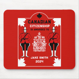 Mousepad Presente de celebração de cidadania canadense