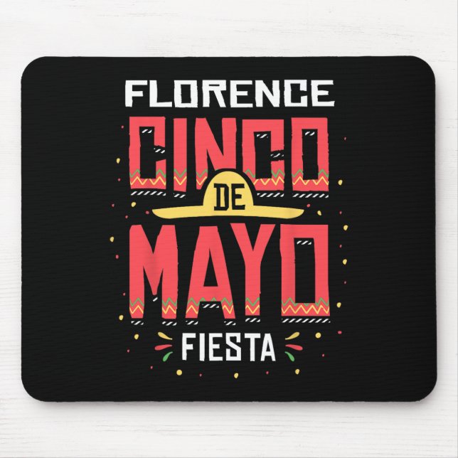 Mousepad Presente de Celebração Florence Arizona Cinco De M (Frente)