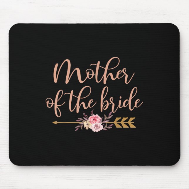 Mousepad Presente de Chuveiro de Noiva da Mãe da Noiva Par  (Frente)