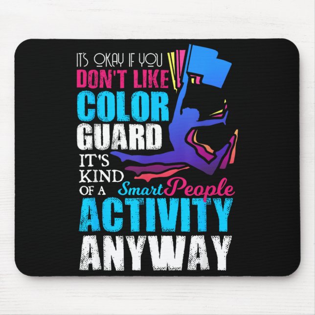 Mousepad Presente de Citação da Guarda de Cores de Pessoas  (Frente)