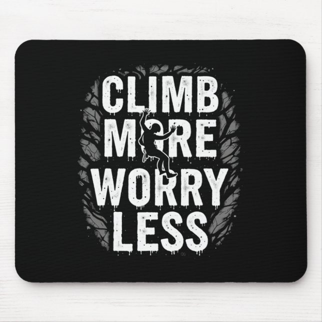 Mousepad Presente de Citação Divertida de Escalada Escalar  (Frente)